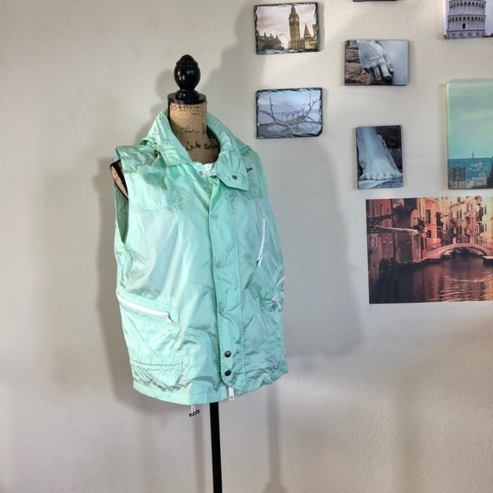 Burberry London mint lined gilet, Sz. S